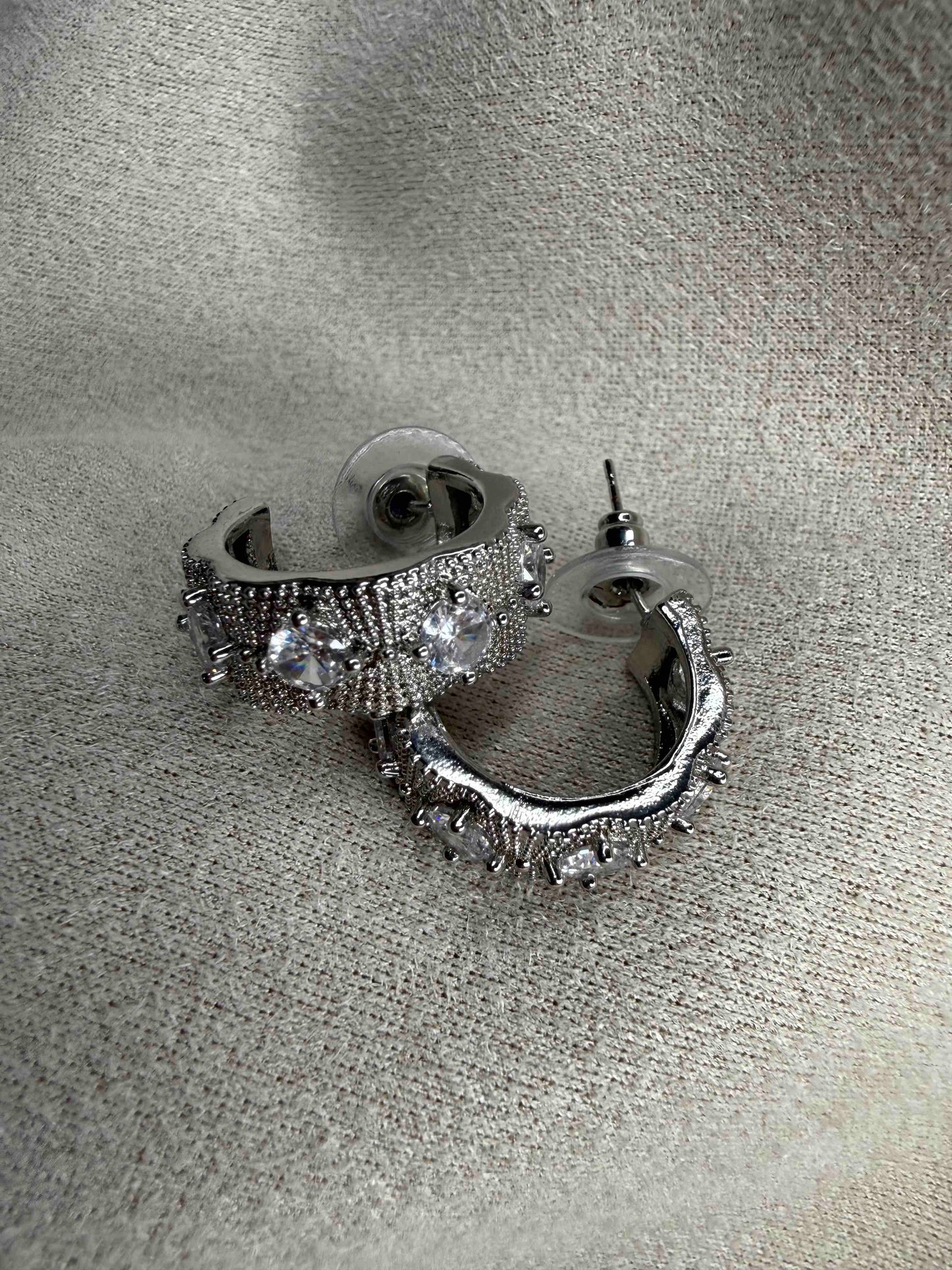 Crystal Glow Hoops