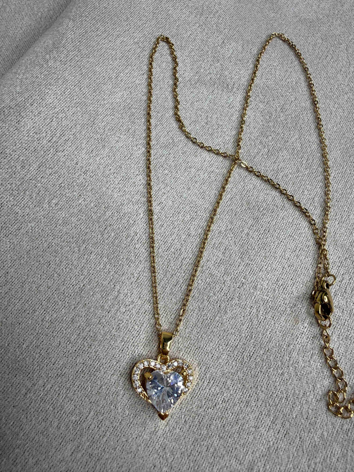 Crystal Heart Gold