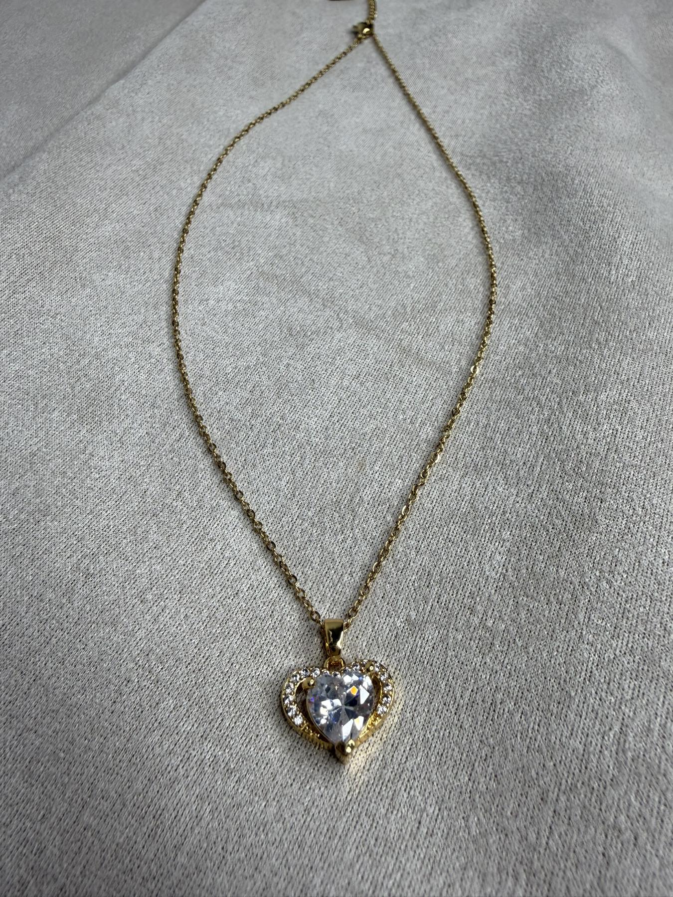Crystal Heart Gold