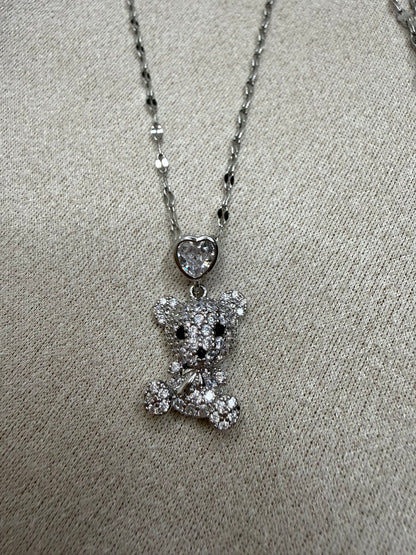Silver Sparkle Bear