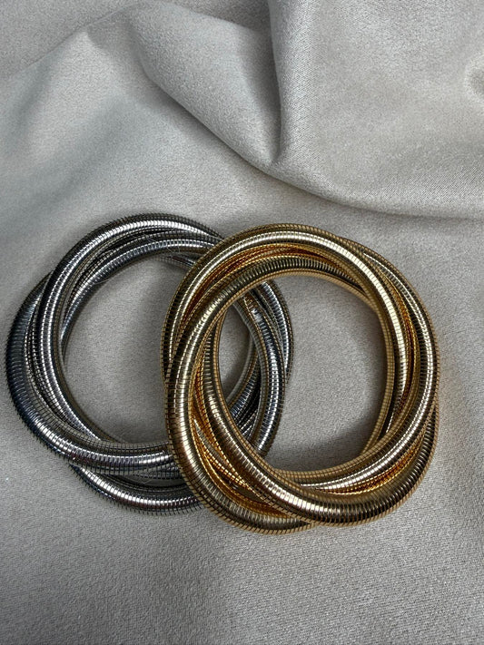 Gold Snake Wrap Bracelet