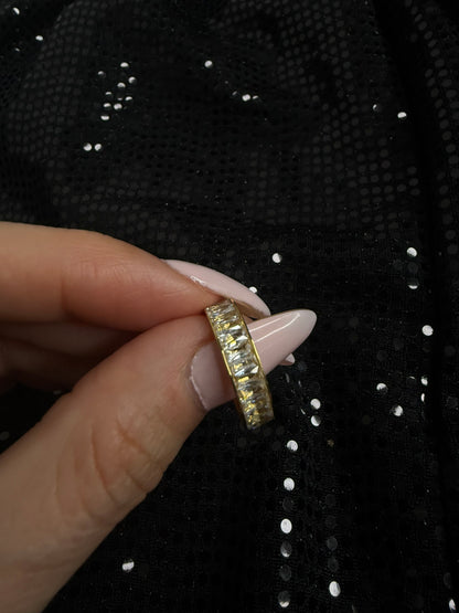 Crystal Gold Band