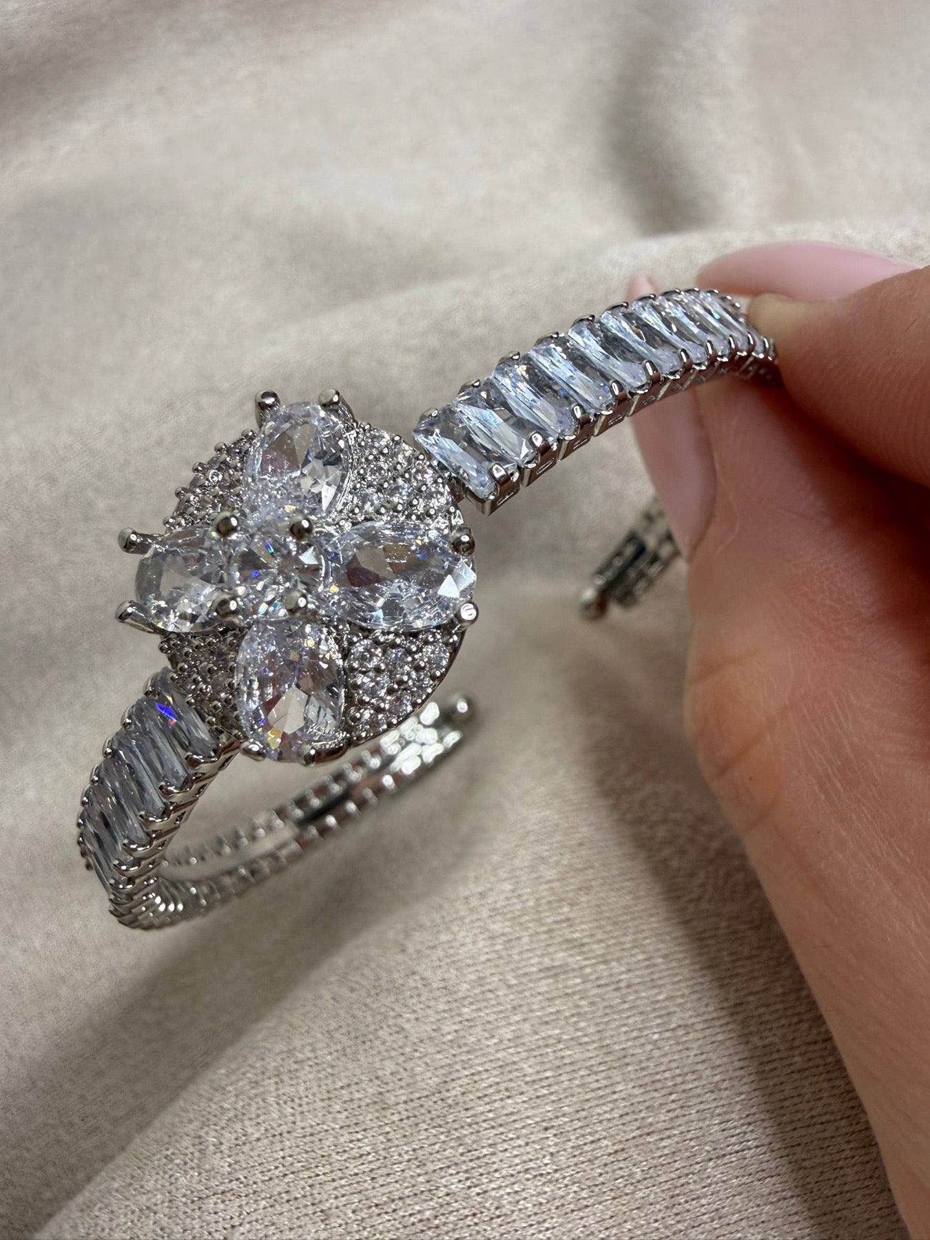 Crown Silver Bracelet