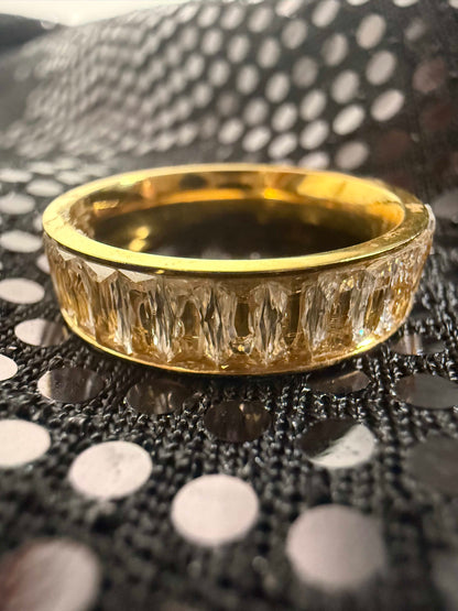 Crystal Gold Band