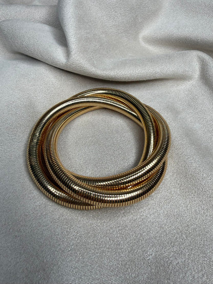 Gold Snake Wrap Bracelet