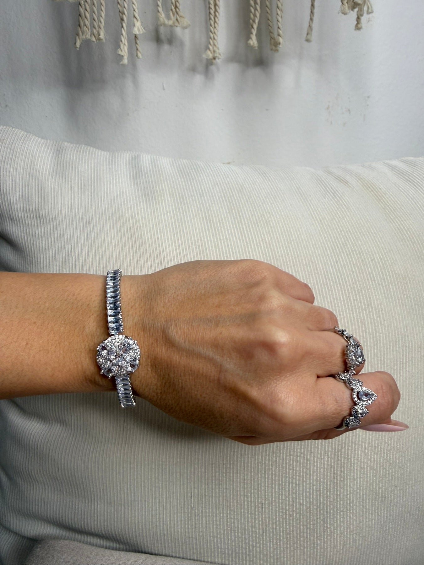 Crown Silver Bracelet