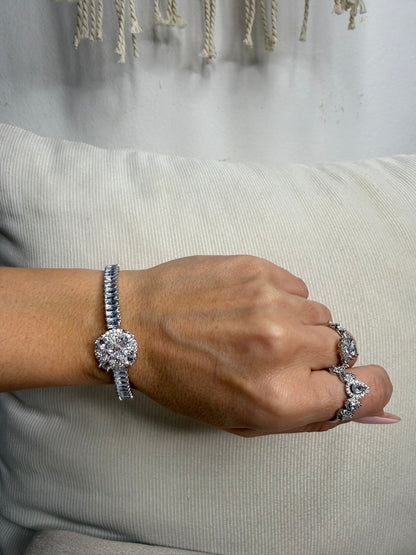 Crown Silver Bracelet