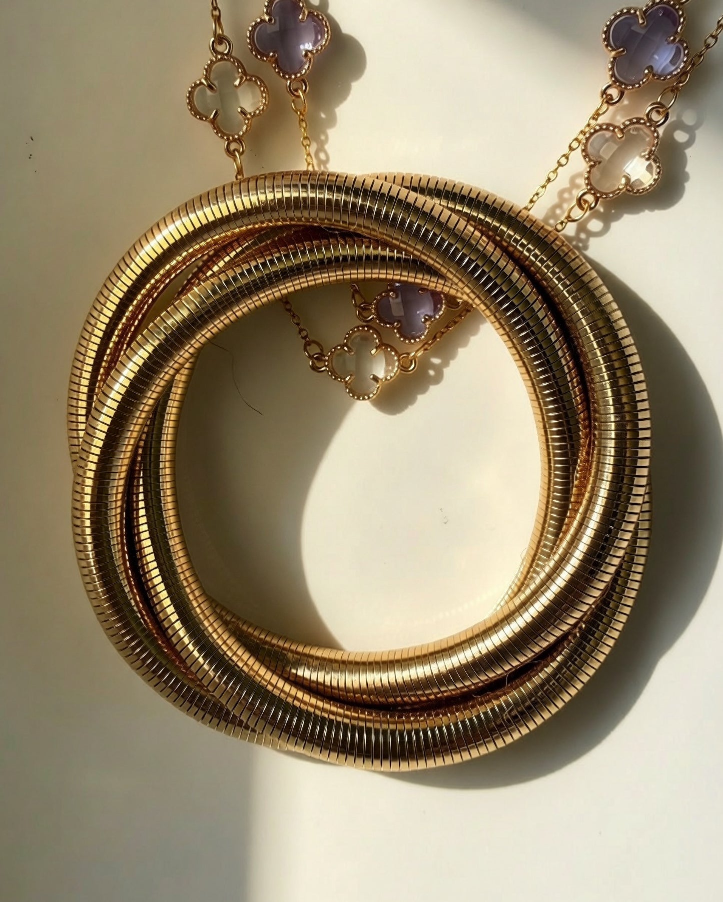 Gold Snake Wrap Bracelet