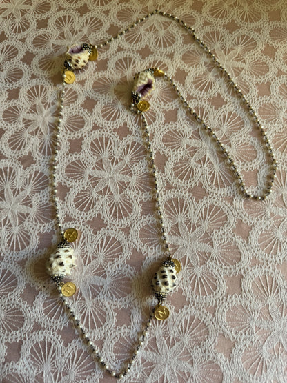 Pearl & Shell κολιέ ροζάριο