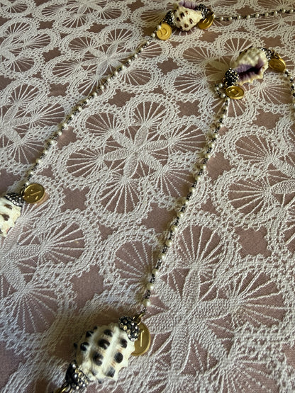 Pearl & Shell κολιέ ροζάριο