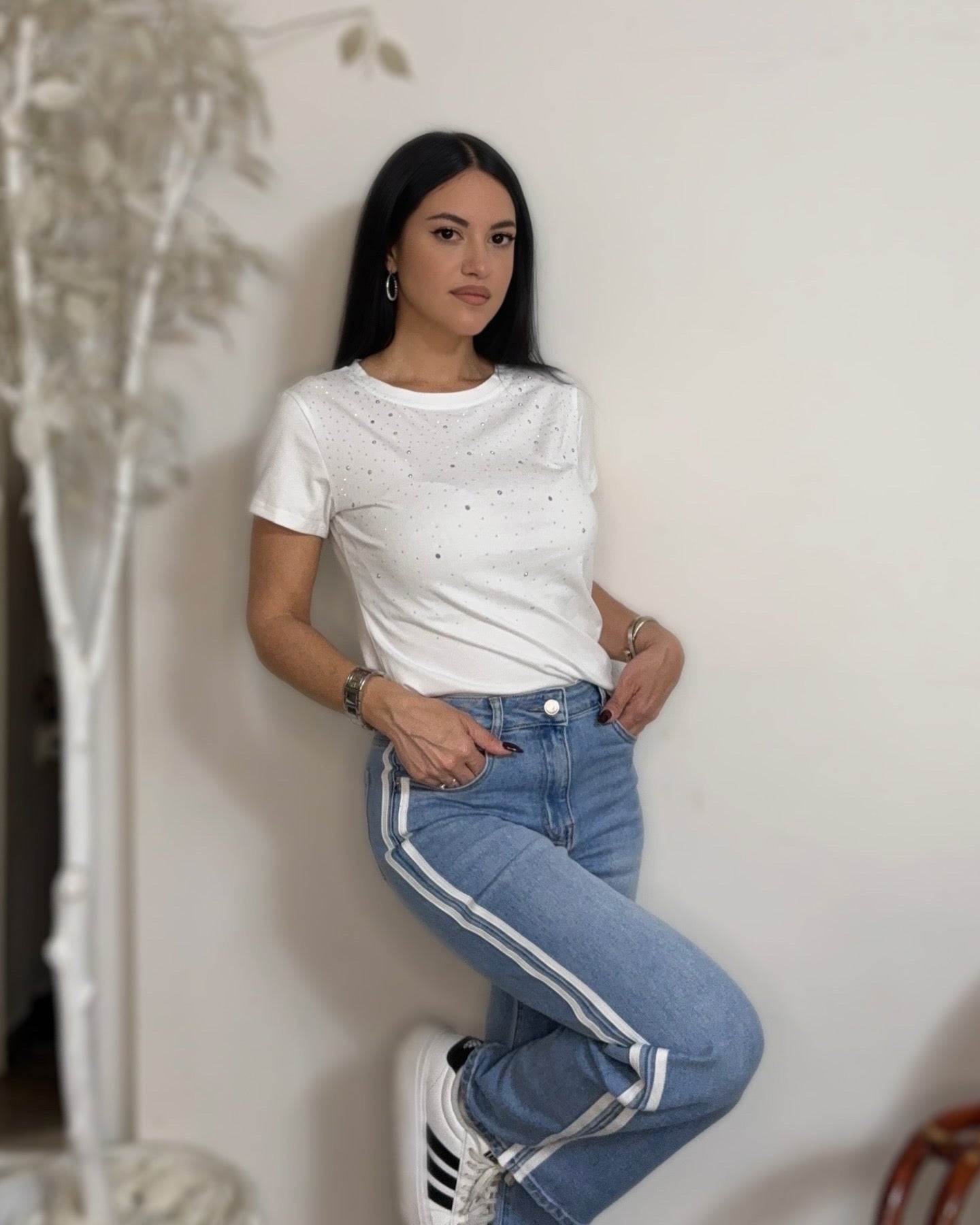 Strass T-Shirt (One size-έως L)