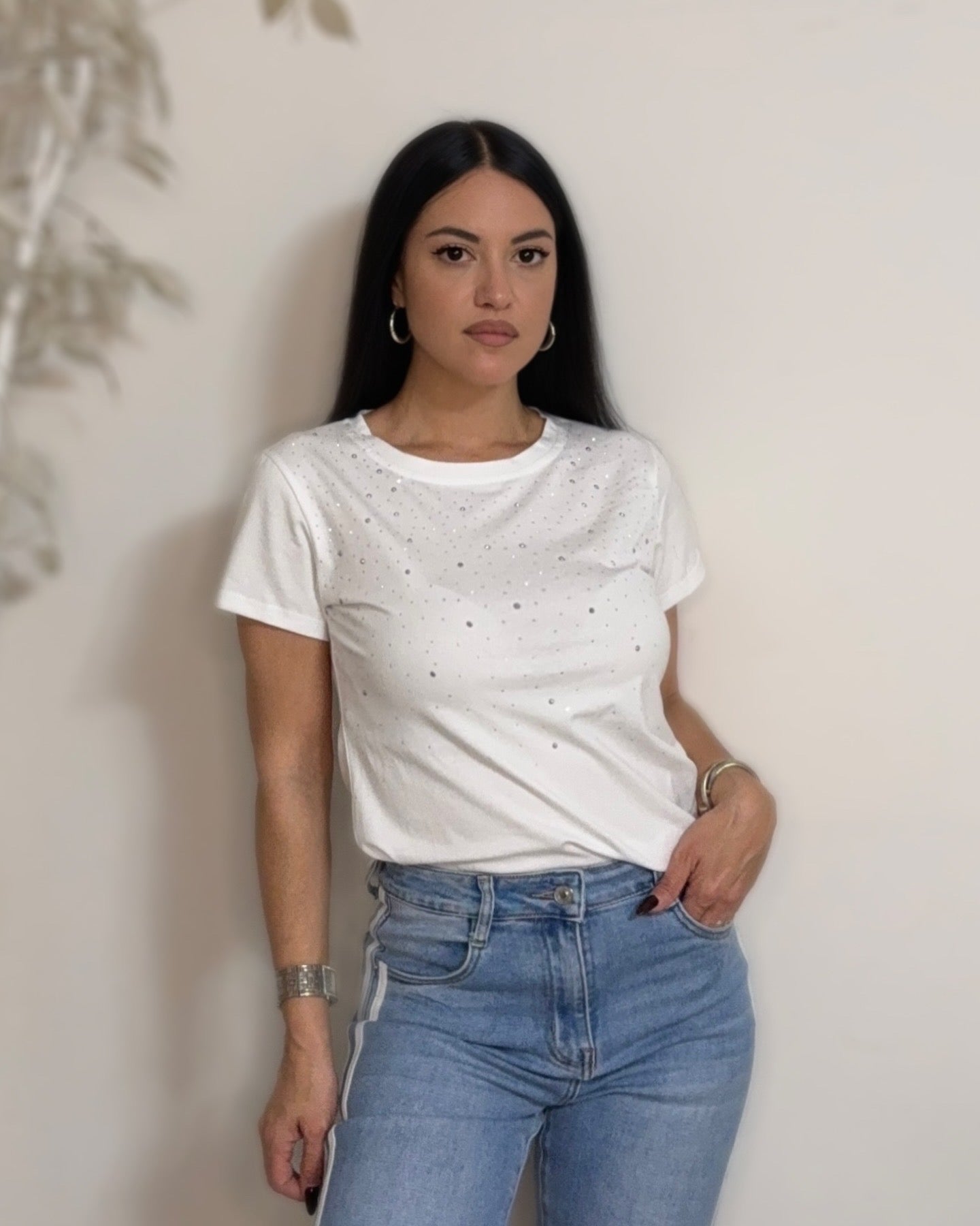 Strass T-Shirt (One size-έως L)