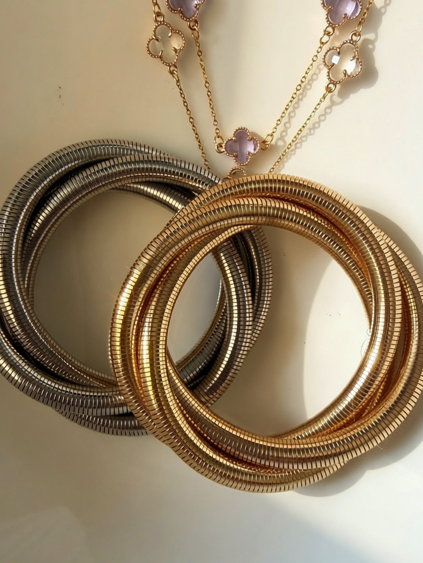 Silver Snake Wrap Bracelet