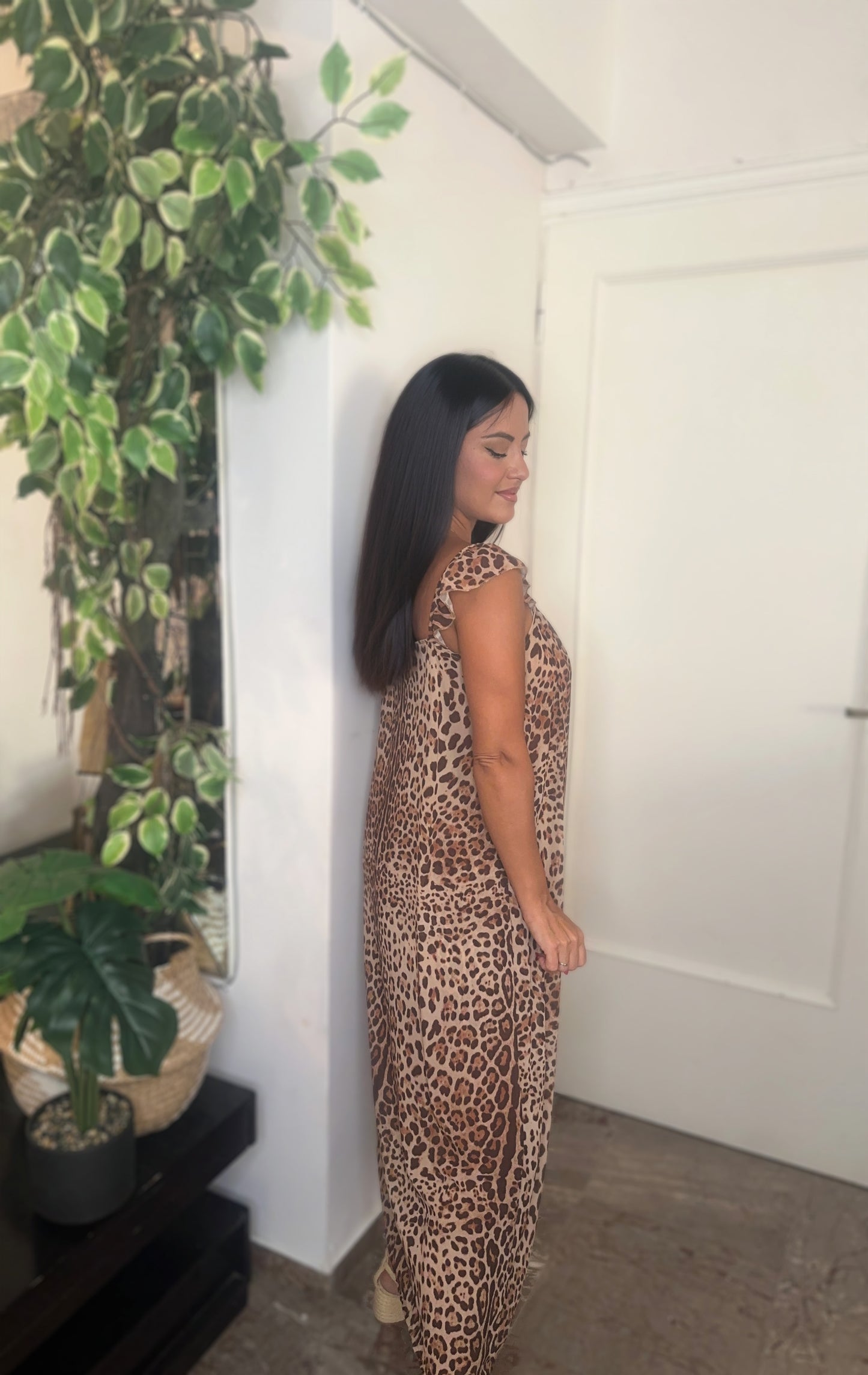 Σετ Leopard καφέ