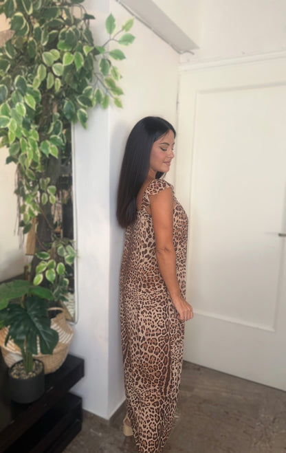 Σετ Leopard καφέ
