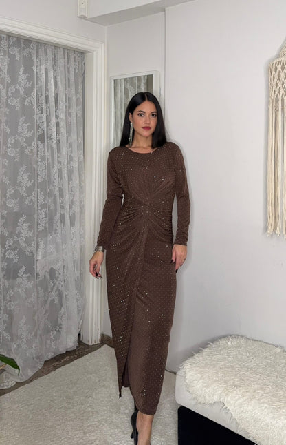 Lunaria Dress καφέ
