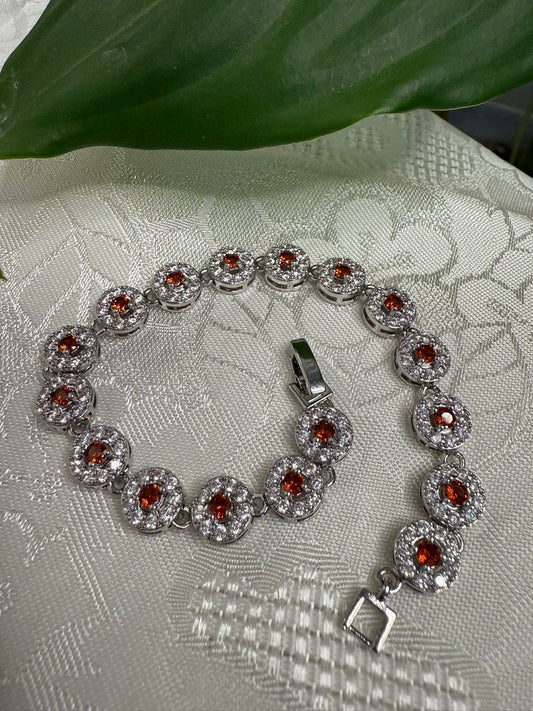 Halo Bracelet | Κόκκινα Πετράδια |