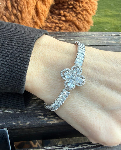 Crystal Bracelet | Ασημί |